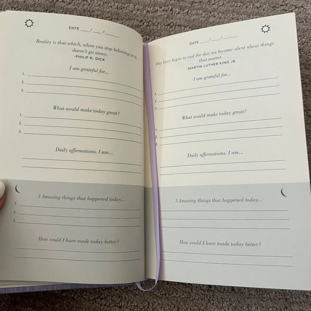 Lavender Gratitude Journal - brand new